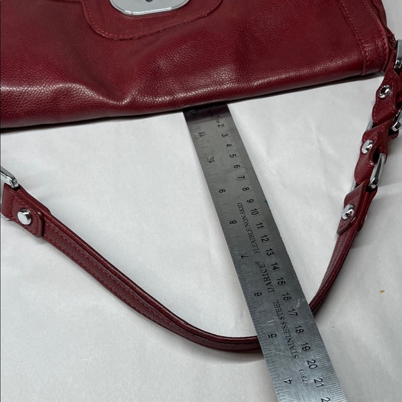 Vintage LONGCHAMP Gatsby Hobo Burgundy Leather Handbag Single Strap - Picture 16 of 16